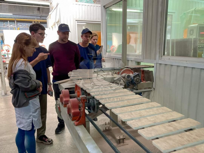 Визит представителей ТМ Роял Фасад на производство плитки Голден Тайл